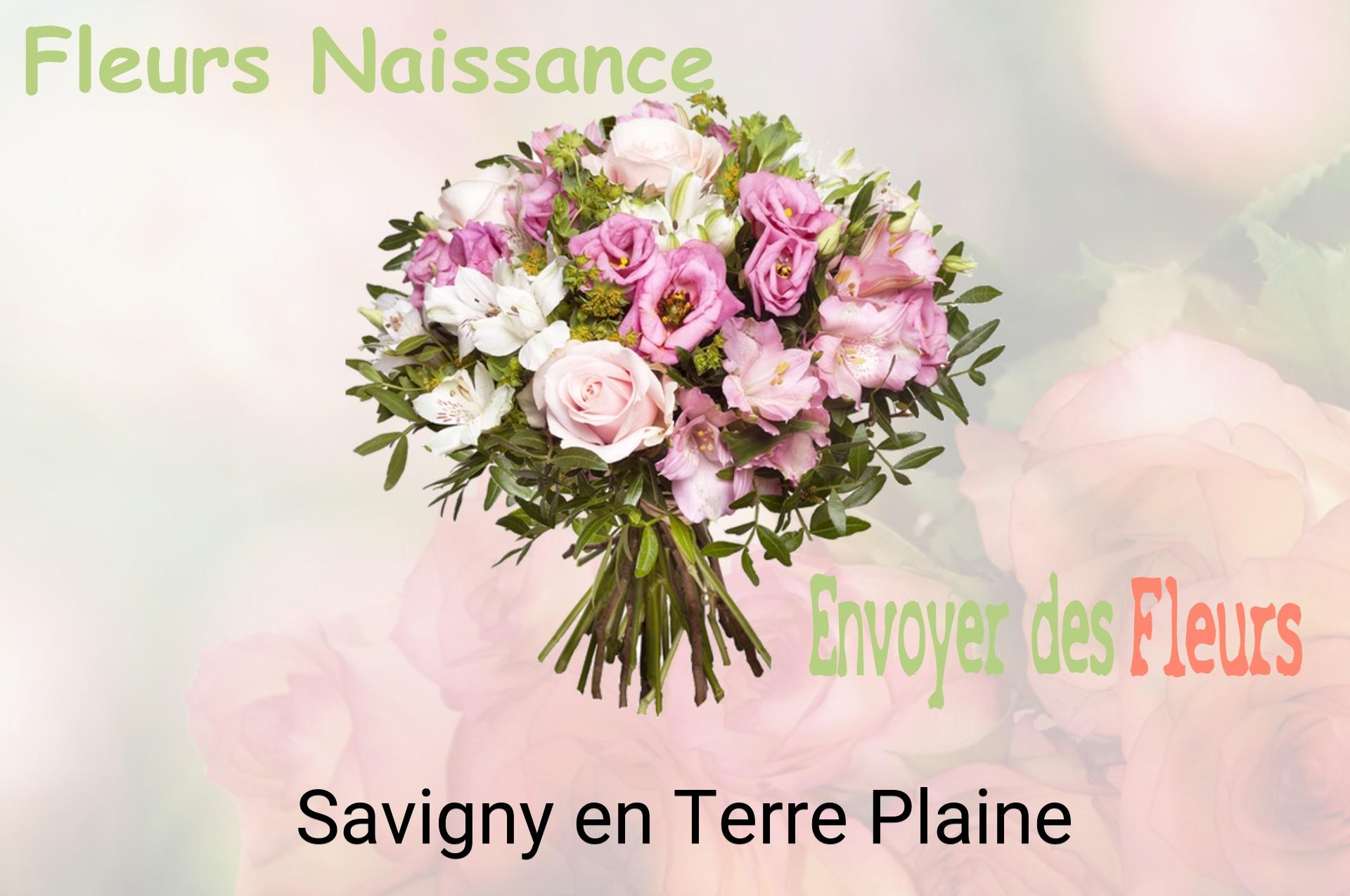 Bouquet de fleurs de naissance livré à Savigny-en-Terre-Plaine