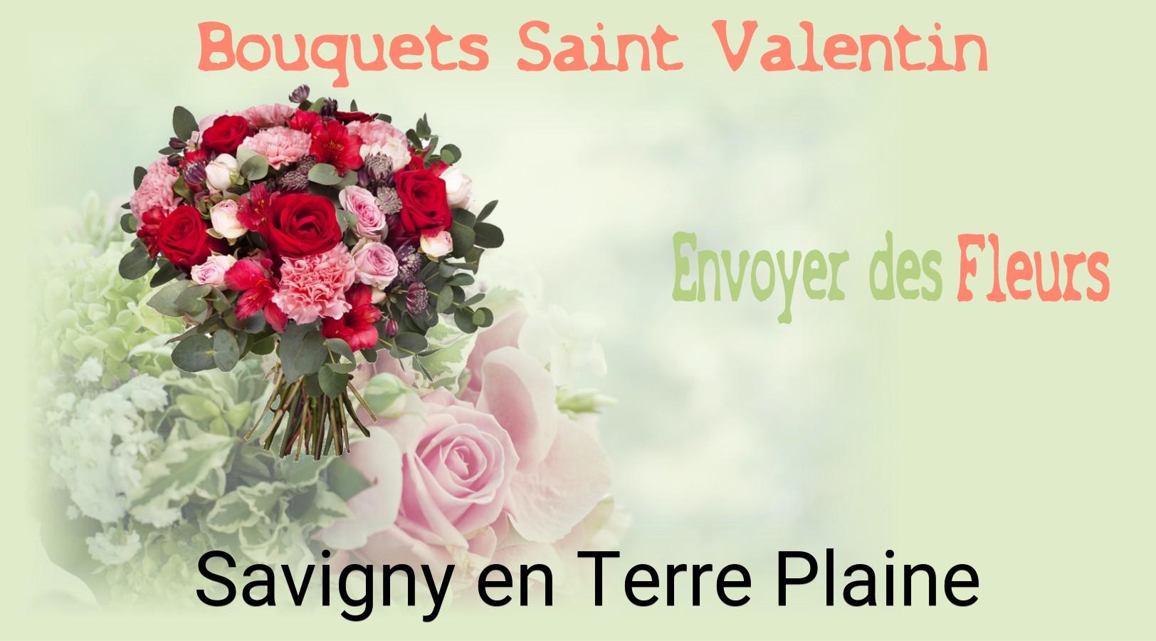 Roses de Saint-Valentin livrées à Savigny-en-Terre-Plaine